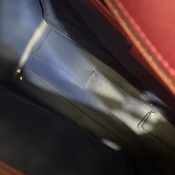 Tory Burch Women's Parker Tote Bag Imperial Garnet/Midnight Swim 37169 639 - Picture 10 of 15